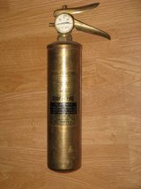 Fire Extinguisher, WWII Era Patent No. in Camp Pendleton, California
