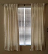 J.C. PENNEY CURTAINS w/HARDWARE (2 sets / beige):  $15 (one set)  $28 (both sets) in Westmont, Illinois