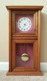 "NOEL WOODCRAFT" WOODEN PENDULUM CLOCK in Naperville, Illinois