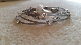 Bracelets - Silver and Crystal (Set of 5) - New in Plainfield, Illinois