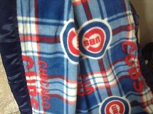 chicago cubs fleece satin edge baby blanket 36x 30*new* in Batavia, Illinois
