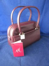 M & M Morris Moskowitz Burgundy Leather Purse ~ VINTAGE NEW with TAGS in Glendale Heights, Illinois