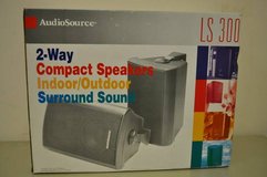 7 AudioSource LS 300 2-WAY COMPACT SPEAKERS INDOOR/OUTDOOR SURROUND SOUND in Travis AFB, California
