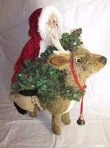 HEN HOUSE Joyce Ditz Designs Christmas Santa on Reindeer VINTAGE in Bolingbrook, Illinois
