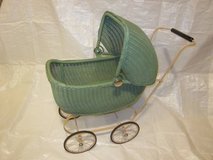 Lloyd Loom Products Wicker Doll Buggy Carriage Stroller ~ VINTAGE EXC in Naperville, Illinois