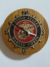 UNITED STATES MARINE CORPS WALL CLOCK QUARTZ MADE IN USA in Fairfield, California