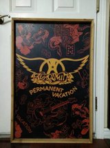 AEROSMITH PERMANENT VACATION WOOD POSTER BOARD in Travis AFB, California