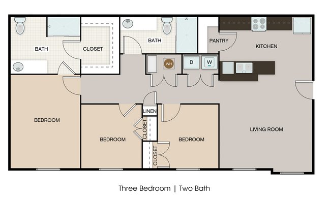 New Northeast El Paso 3-BDR Apartment with Special in REmilitary